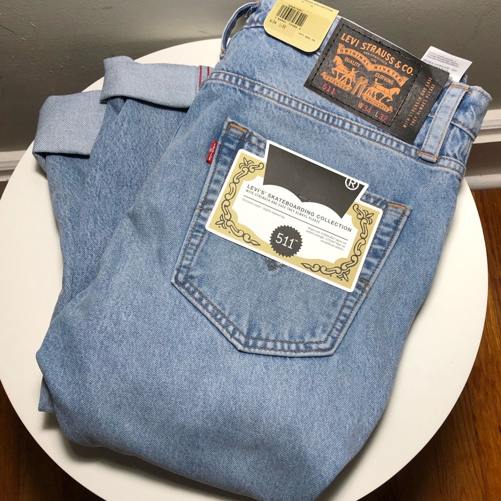 Levi’s skateboarding collection 511 jeans 34x32